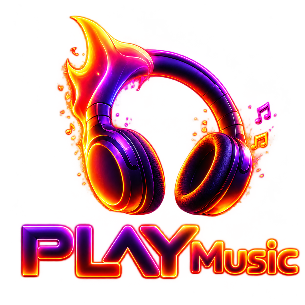 PLAY MUSIC - fones neon
